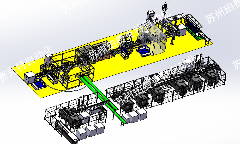 重载电机组装线